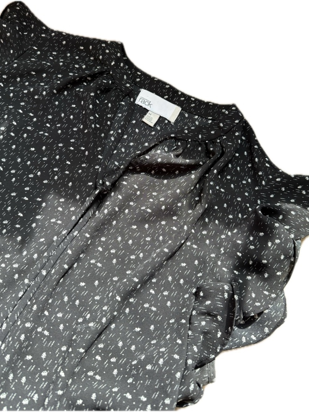 Nordstrom Rack Black and White Printed Blouse